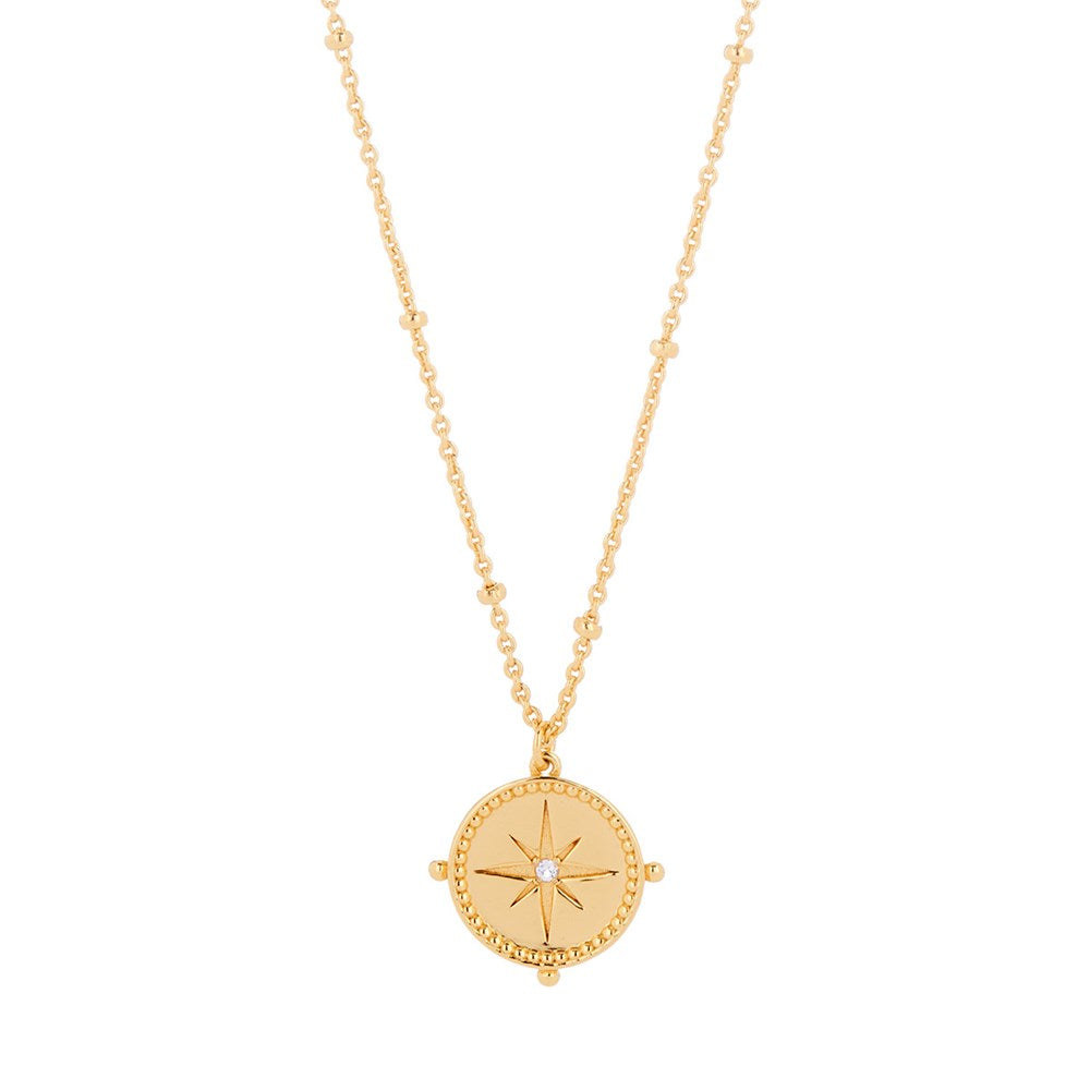 Compass of the Soul Necklace Gold 3 - Bowerbird Jewels - Online Jewellery Stores