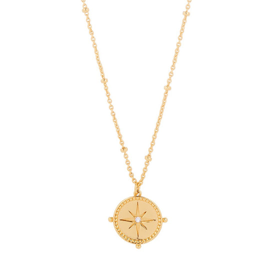 Compass of the Soul Necklace Gold 3 - Bowerbird Jewels - Online Jewellery Stores