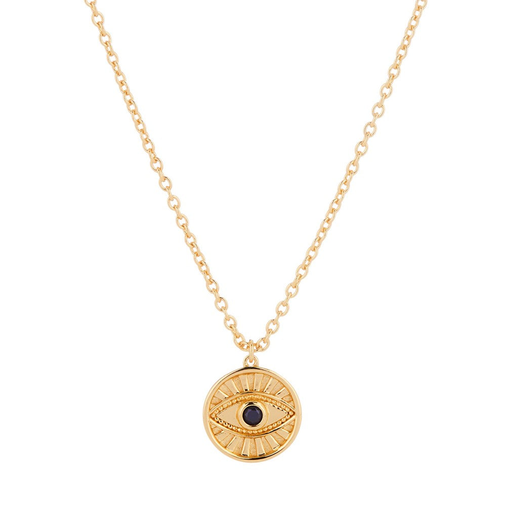 Minds Eye Necklace Gold 1 - Bowerbird Jewels - Online Jewellery Stores 