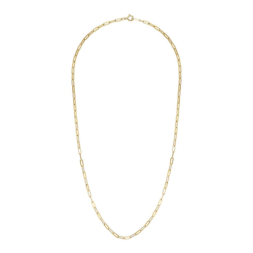 Gold Paperclip Chain 2 - Bowerbird Jewels - Online Jewellery Stores