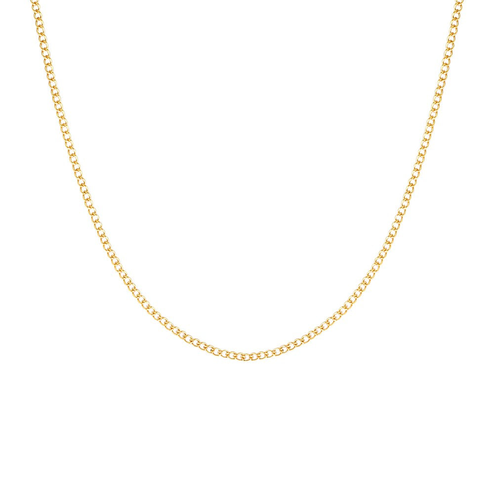 Gold Filled Curb Chain 40cm 1 -  Bowerbird Jewels - Online Jewellery Stores