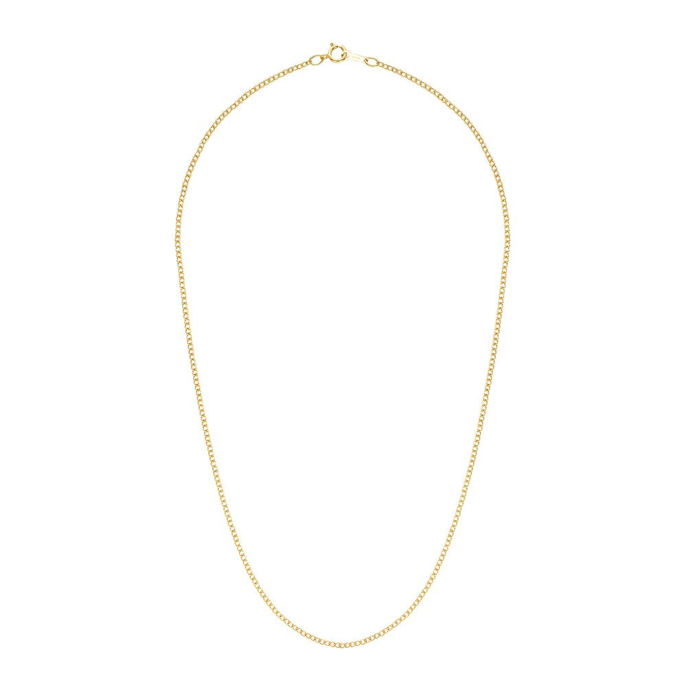Gold Filled Curb Chain 40cm 2 - Bowerbird Jewels - Online Jewellery Stores