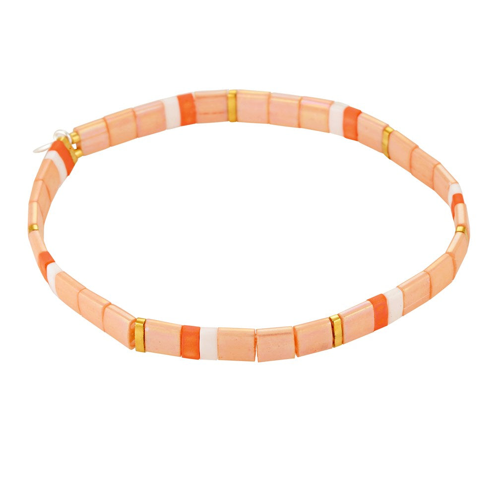 Mosaic Bracelets Salmon - Bowerbird Jewels - Online Jewellery Stores