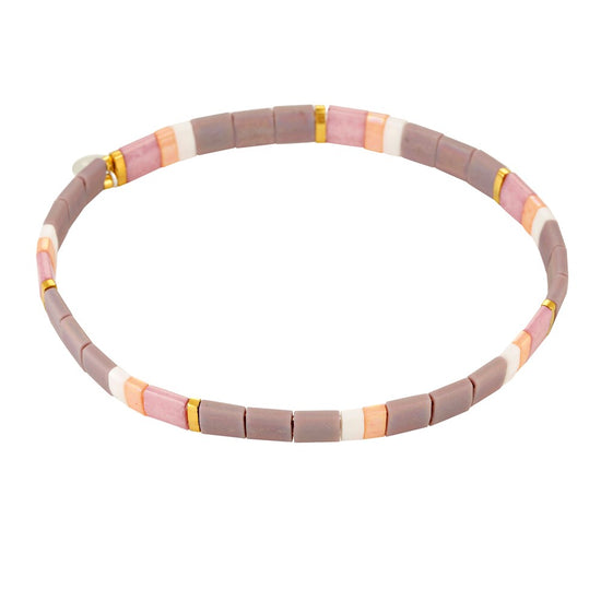 Mosaic Bracelets Lilac - Bowerbird Jewels - Online Jewellery Stores