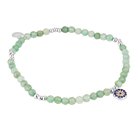 Evil Eye Aura Bracelet Green Aventurine - Bowerbird Jewels - Online Jewellery Stores