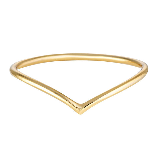 Fine Chevron Ring Gold - Bowerbird Jewels - Online Jewellery Stores