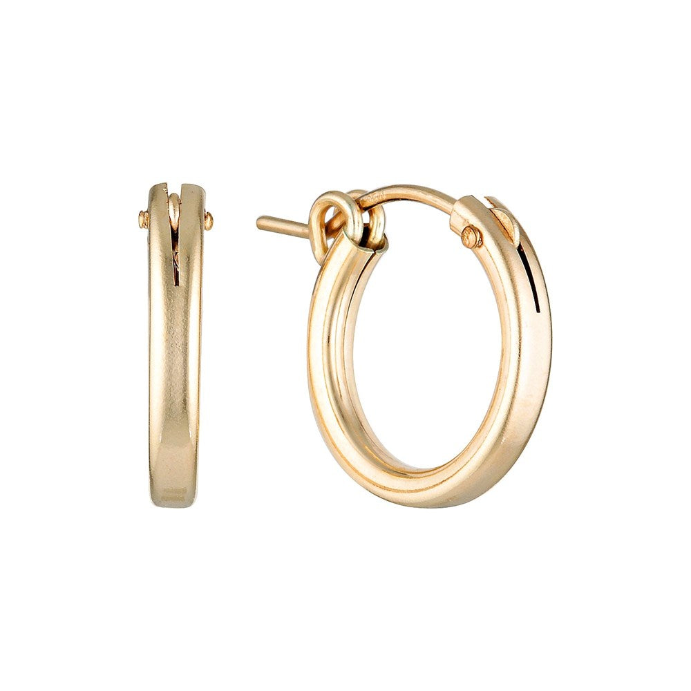 Hoop Earrings 15mm Gold 1 - Bowerbird Jewels - Online Jewellery Stores