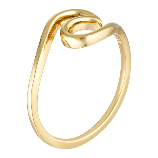 Orphic Wave Ring Gold 2 - Bowerbird Jewels - Online Jewellery Stores