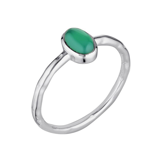 Solasta Silver Green Onyx Ring 2 - Bowerbird Jewels - Online Jewellery Stores