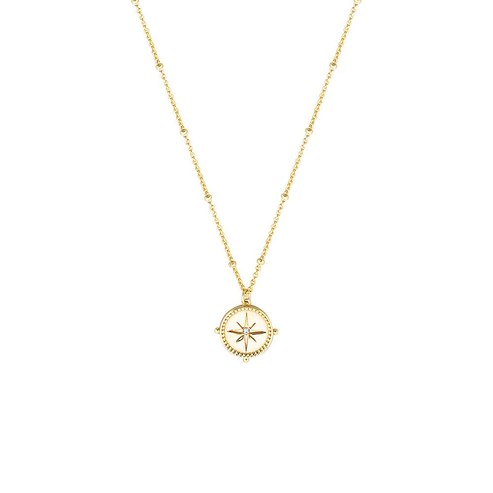 Load image into Gallery viewer, Compass of the Soul Necklace Gold 1 - Bowerbird Jewels - Online Jewellery Stores
