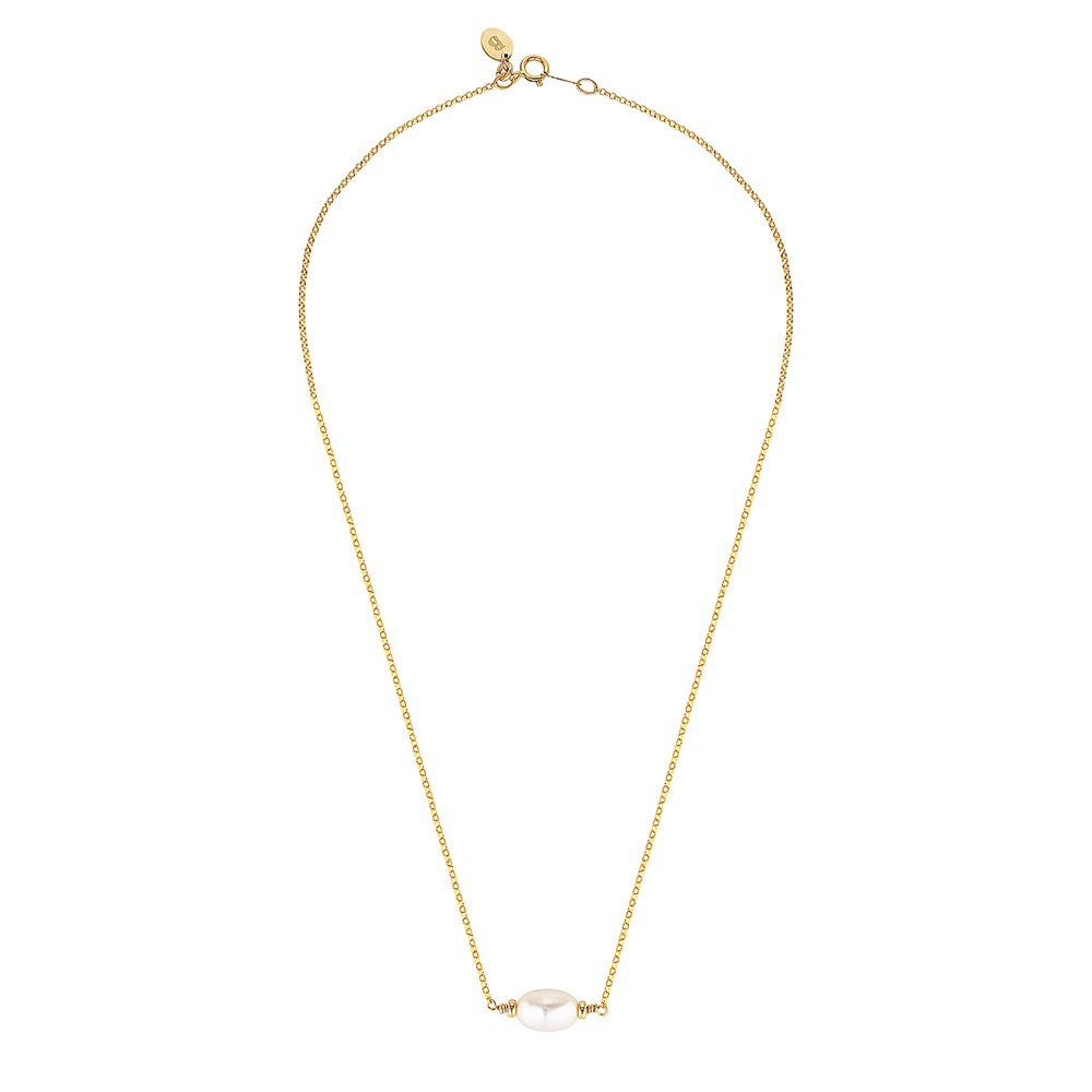 Sarang Pearl Necklace Gold 2  - Bowerbird Jewels - Online Jewellery Stores