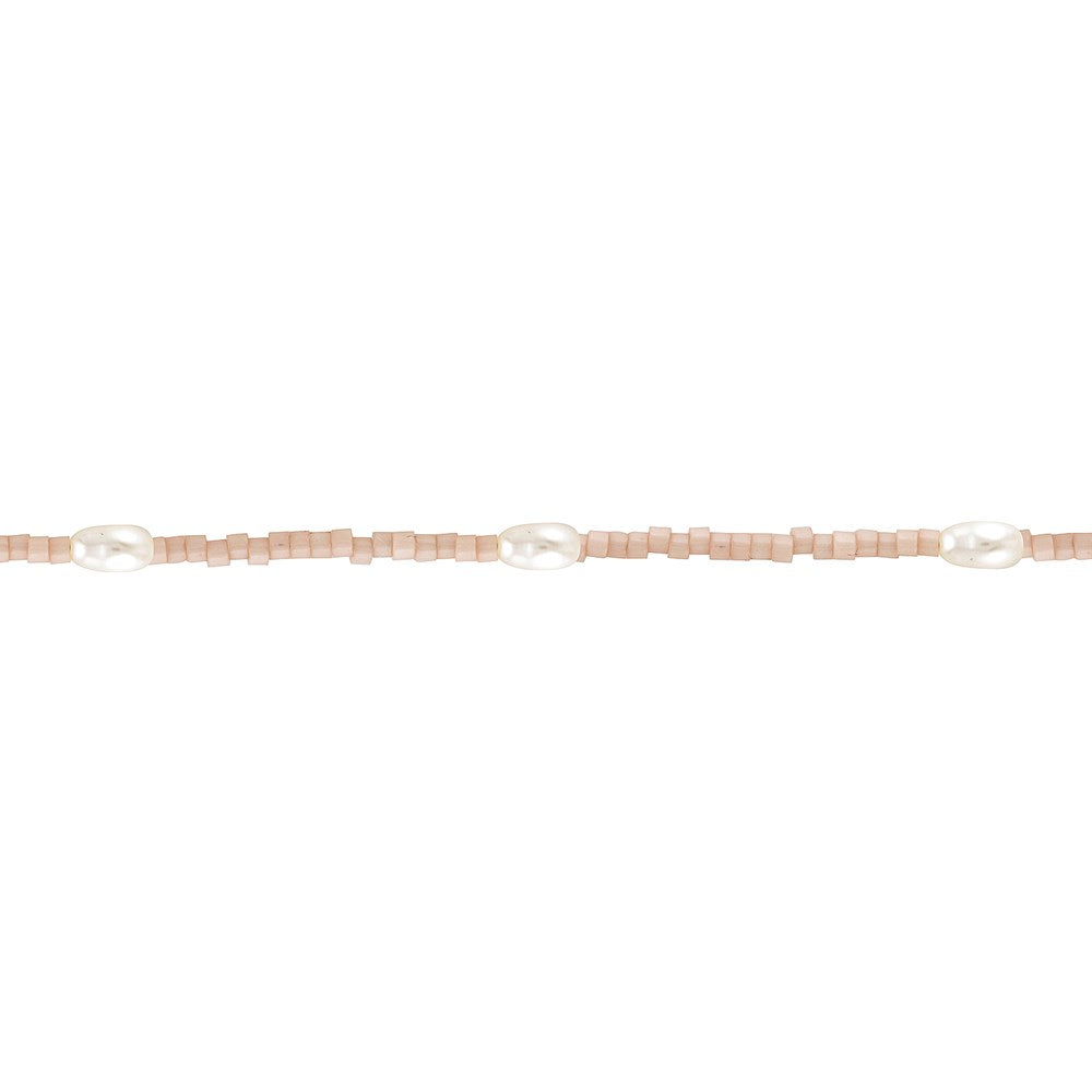   Laconic Rice Pearl Choker Necklace Blush 2 - Bowerbird Jewels - Online Jewellery Stores