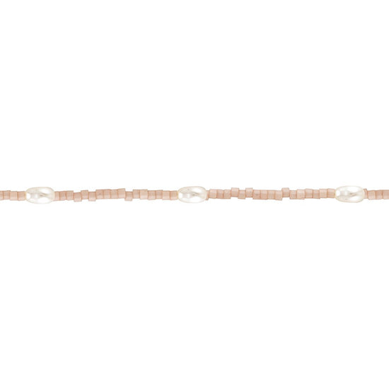   Laconic Rice Pearl Choker Necklace Blush 2 - Bowerbird Jewels - Online Jewellery Stores