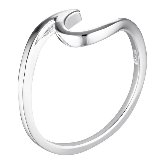 Sterling Silver Fine Wave Ring 2 - Bowerbird Jewels - Online Jewellery Stores