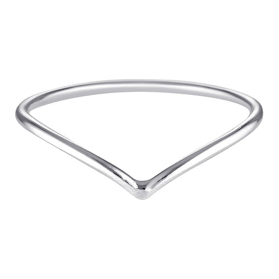 Fine Chevron Ring Silver - Bowerbird Jewels - Online Jewellery Stores