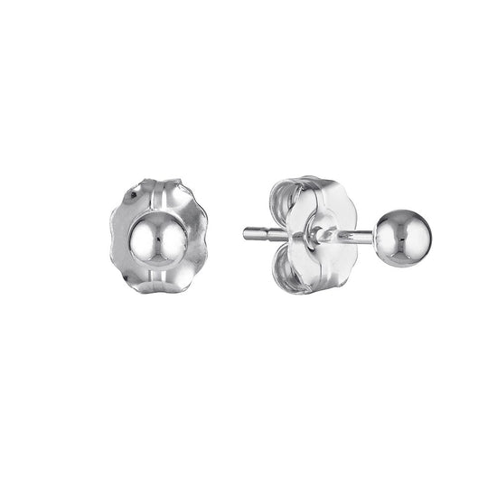 Load image into Gallery viewer, 3.0mm Ball Stud Earrings Silver 3 - Bowerbird Jewels - Online Jewellery Stores
