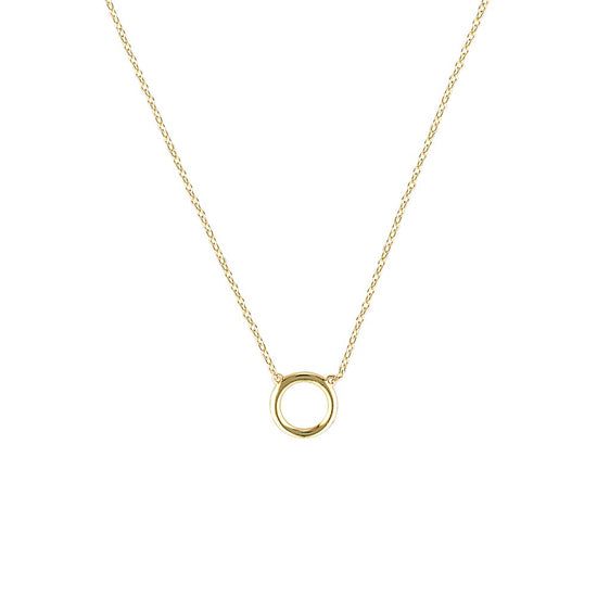 Orbit Circle Necklace Gold 3 - Bowerbird Jewels - Online Jewellery Stores