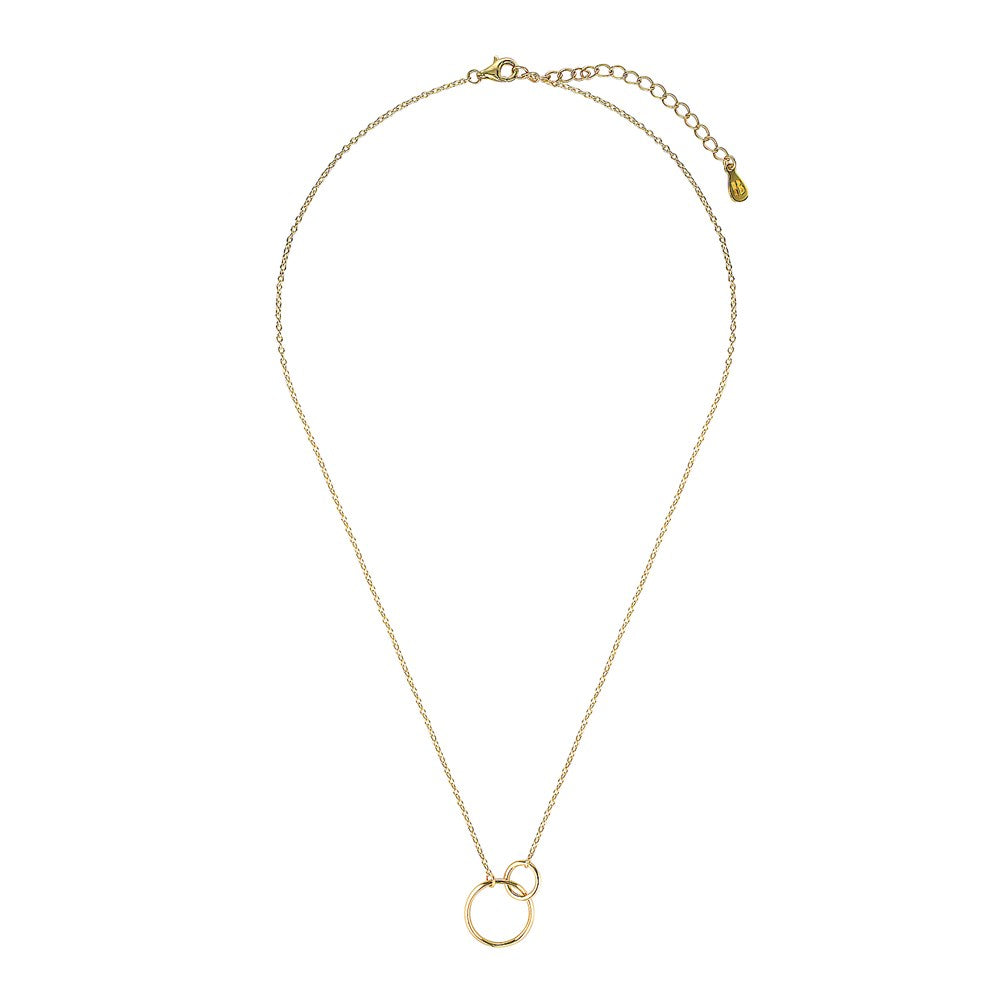 Entwined Circle Necklace Gold 1 - Bowerbird Jewels - Online Jewellery Stores
