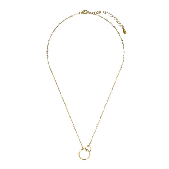 Load image into Gallery viewer, Entwined Circle Necklace Gold 1 - Bowerbird Jewels - Online Jewellery Stores
