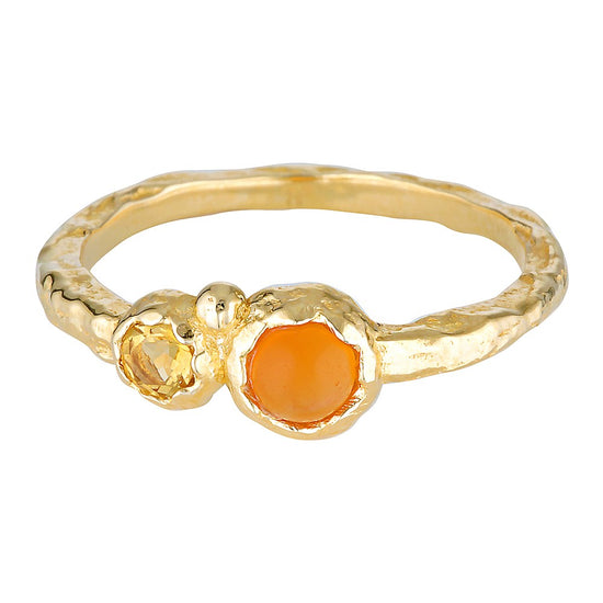 Energised Organic Gold Stacking Ring 1 - Bowerbird Jewels - Online Jewellery Stores