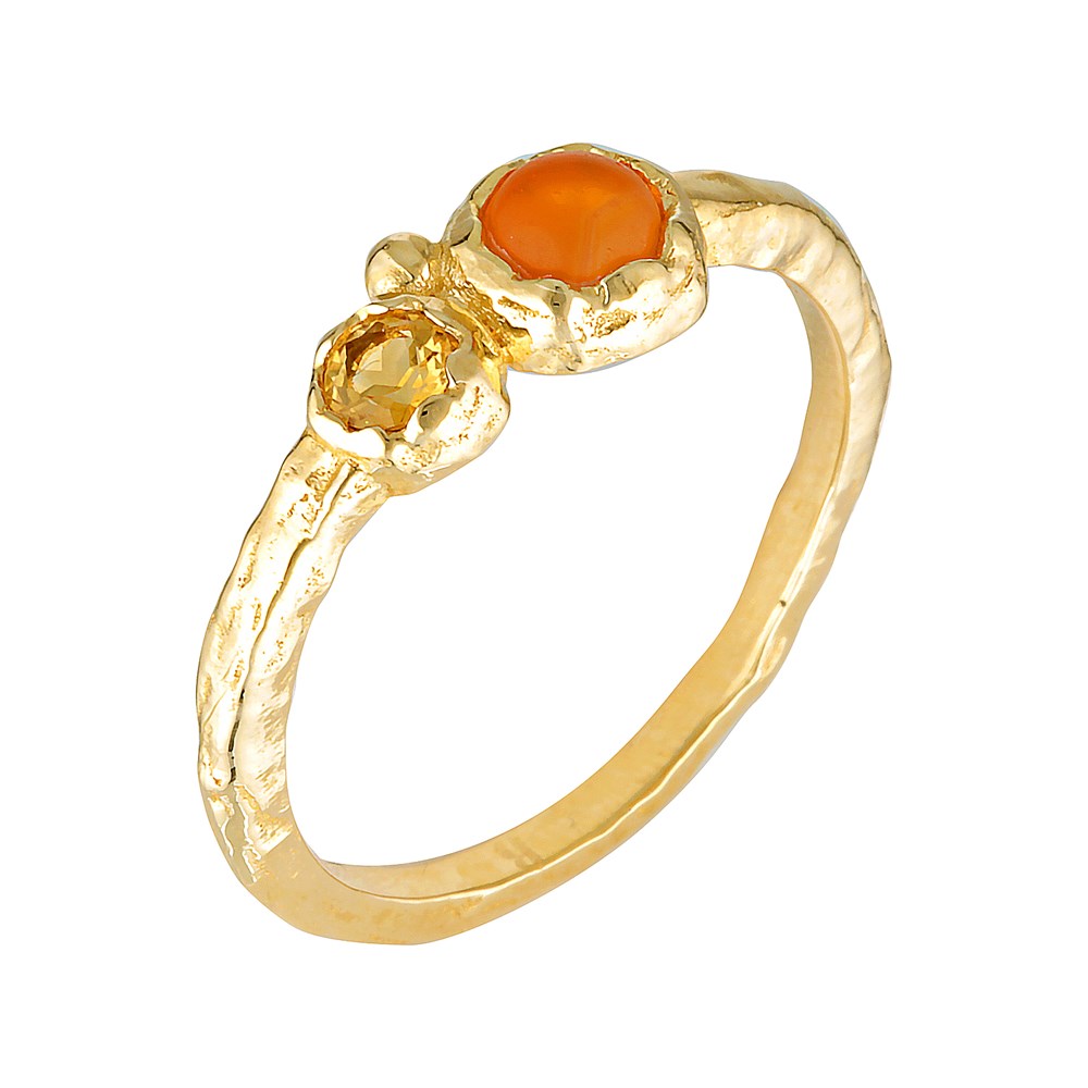 Energised Organic Gold Stacking Ring 3 - Bowerbird Jewels - Online Jewellery Stores