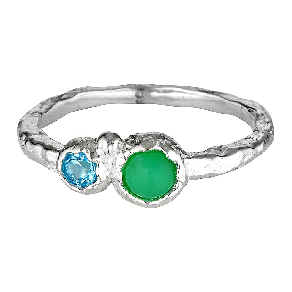 Empowered Organic Silver Stacking Ring 1 - Bowerbird Jewels - Online Jewellery Stores