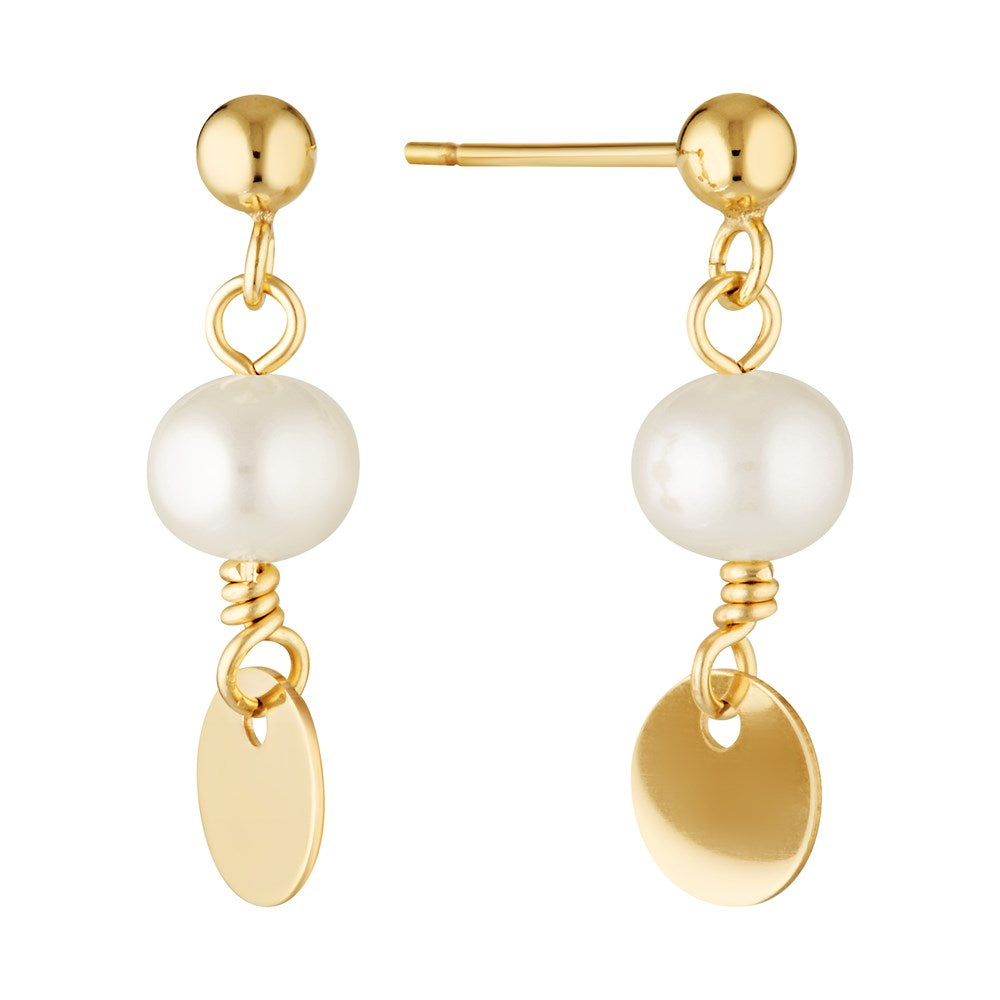 Gold Aquiver Earrings Gold 1 - Bowerbird Jewels - Online Jewellery Store