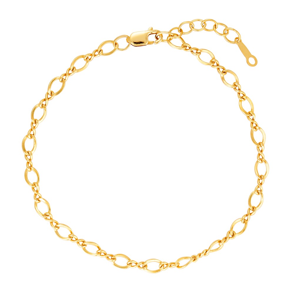 Gold Figure Eight Cable Chain Bracelet Gold 1 - Australian Jewellery Brand Bowerbird Jewels