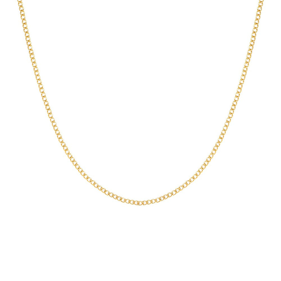Gold Filled Curb Chain 40cm Gold 1 - Bowerbird Jewels - Online Jewellery Store