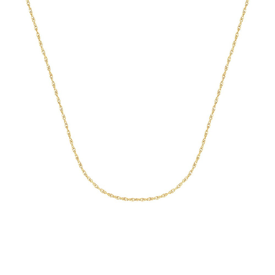 Gold Fine Rope Chain Necklace Gold 1 - Bowerbird Jewels - Online Jewellery Store
