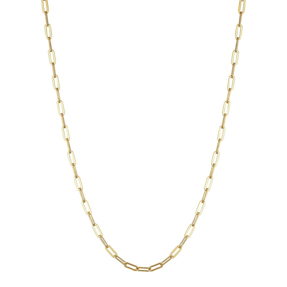 Gold Paperclip Chain Gold 1 - Bowerbird Jewels - Online Jewellery Store