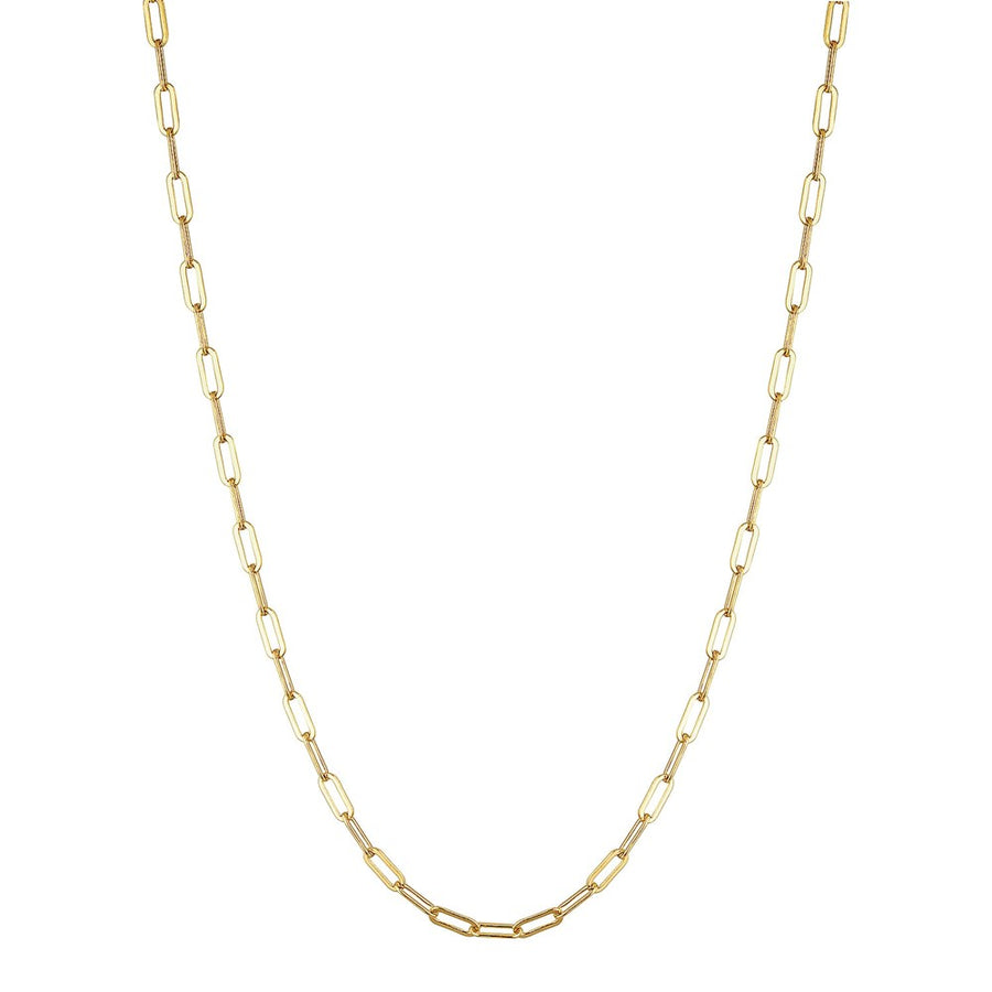 Gold Paperclip Chain Gold 1 - Bowerbird Jewels - Online Jewellery Store