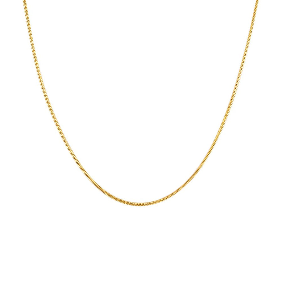 Gold Snake Chain Gold 1 - Bowerbird Jewels - Online Jewellery Store