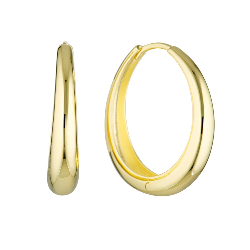 Gypsy Hoops Gold 1 - Bowerbird Jewels - Online Jewellery Store