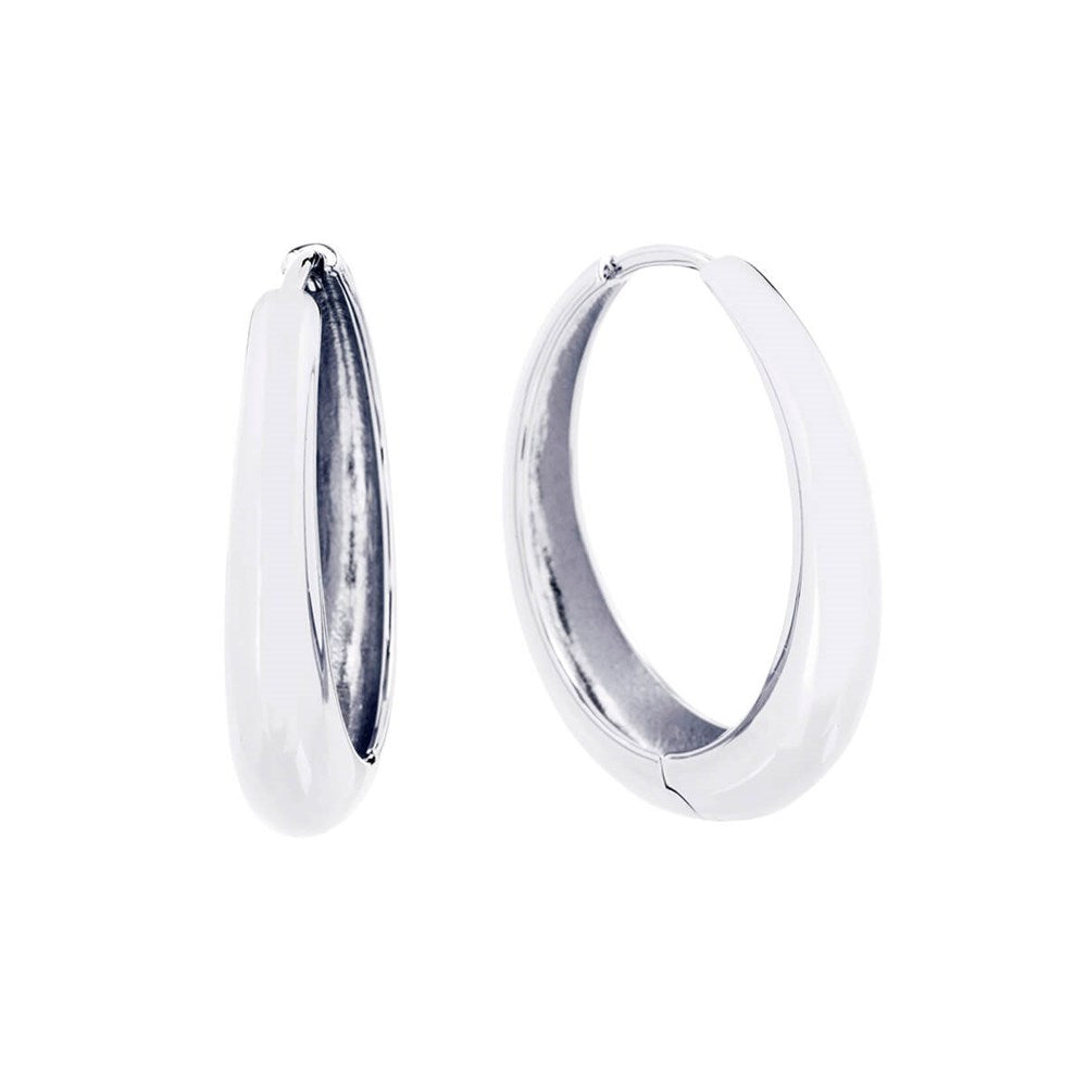 Gypsy Hoops Silver 2 - Bowerbird Jewels - Online Jewellery Store