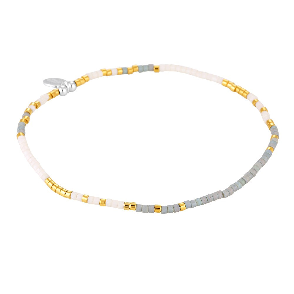 Indak Beaded Stacking Bracelet Periwinkle 1 - Bowerbird Jewels - Online Jewellery Stores