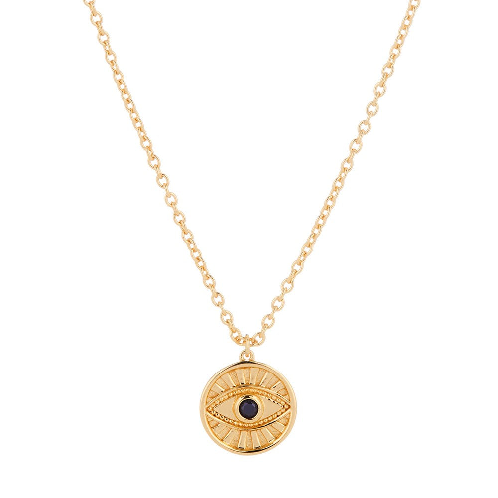 Minds Eye Necklace Gold 1 - Bowerbird Jewels - Online Jewellery Store