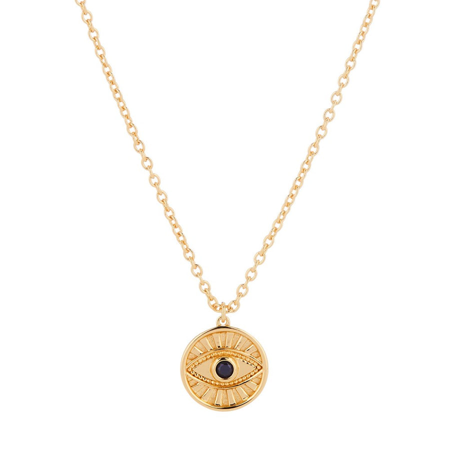Minds Eye Necklace Gold 1 - Bowerbird Jewels - Online Jewellery Store