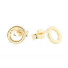 Open Circle Studs Gold 2 - Bowerbird Jewels - Online Jewellery Store