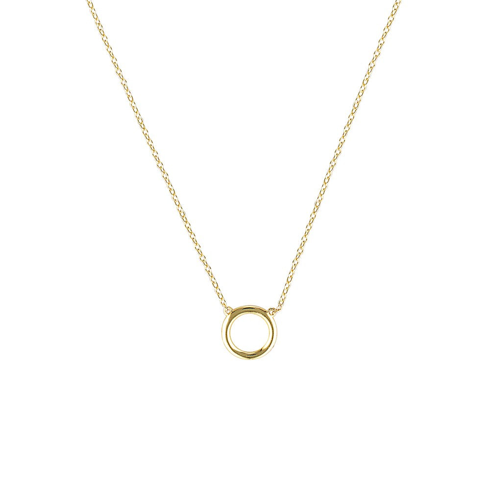 Orbit Circle Necklace Gold 1 - Bowerbird Jewels - Online Jewellery Store