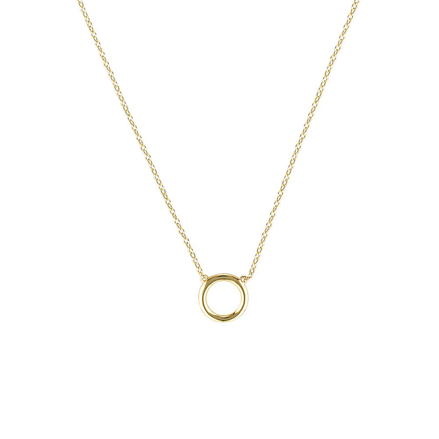 Orbit Circle Necklace Gold 1 - Bowerbird Jewels - Online Jewellery Store