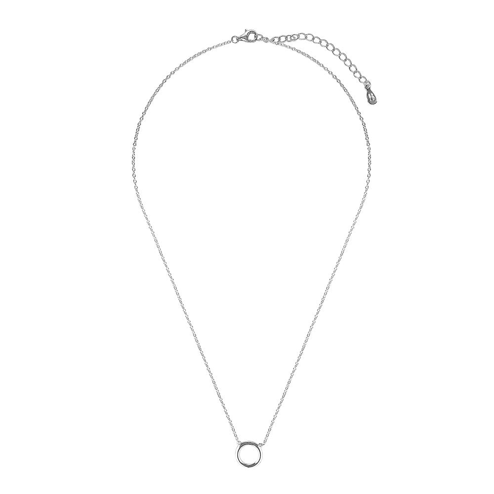 Orbit Circle Necklace Silver 1 - Bowerbird Jewels - Online Jewellery Store