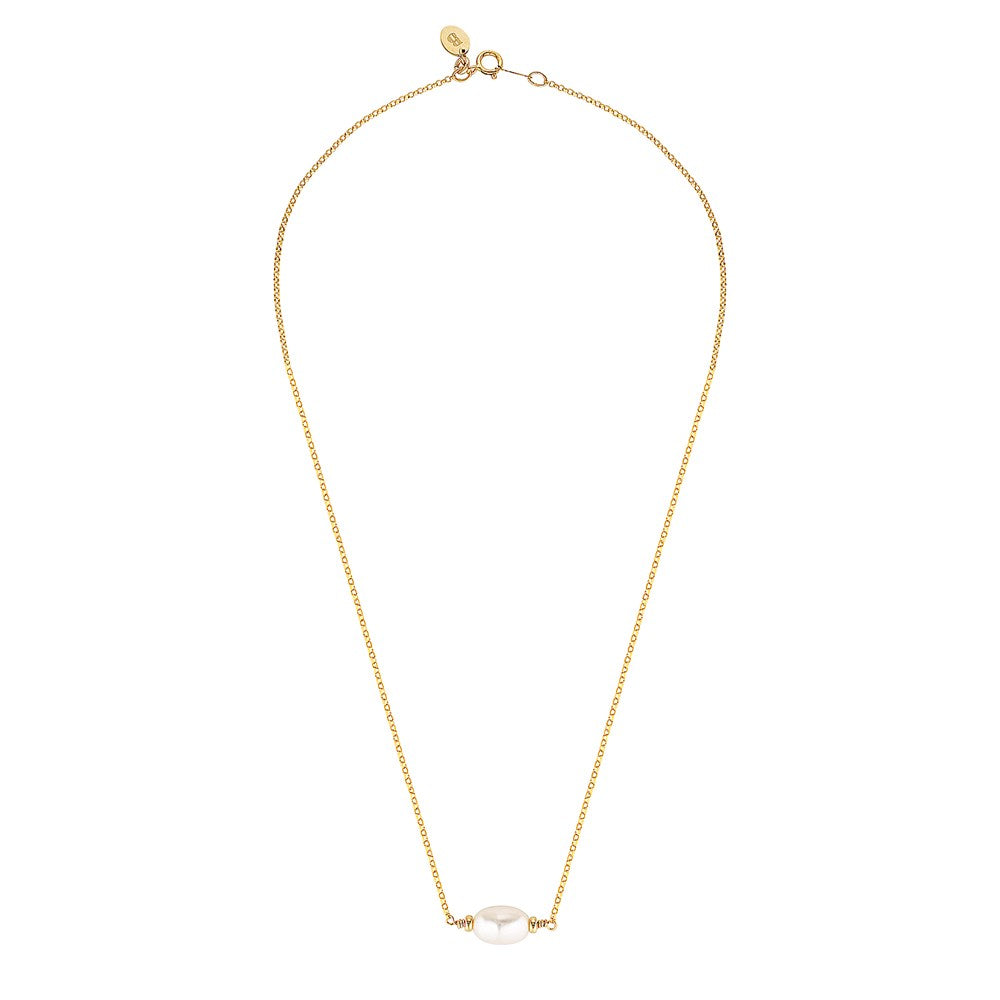 Sarang Pearl Necklace Gold 3 - Bowerbird Jewels - Online Jewellery Store